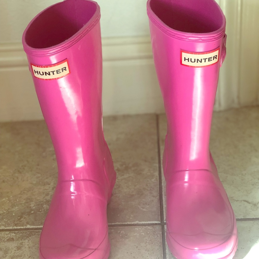 Girls Hunter High Gloss Rain Boots!
